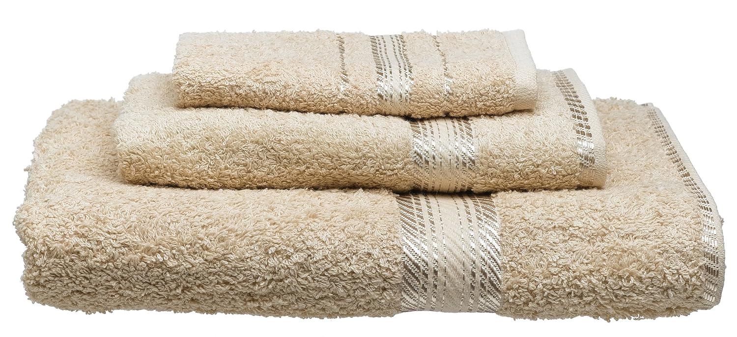 Frenchtex Melody Egyptian Bath Towel, Taupe Amazon.in Home & Kitchen