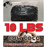 10 LBS Coco Mushroom Substrate with Added Cow Manure (1 Bag)