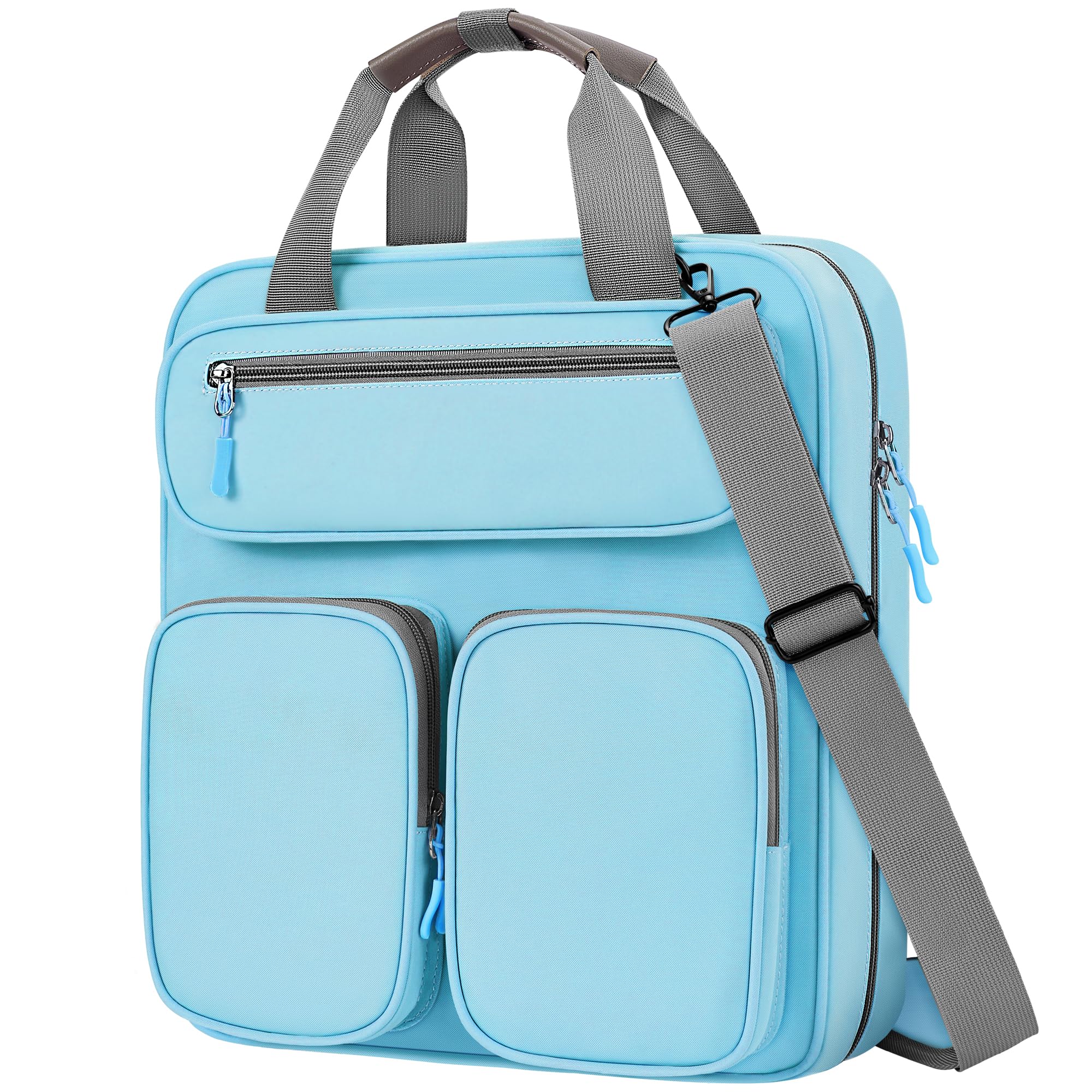 Betoores 3 Ring 3 Inch Zipper Binder, 700 Sheets Large Capacity Waterproof School Binder, D-Ring Zip Up Bag with Shoulder Strap, Compatible with 15.6-Inch Laptop