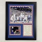 Legends Never Die, Inc. Kansas Jayhawks | 2021-2022 National Champions | 12"x15" Framed Photo Collage (Celebration)