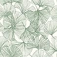 RoomMates RMK11603WP Green Gingko Leaves Peel and Stick Wallpaper, Roll