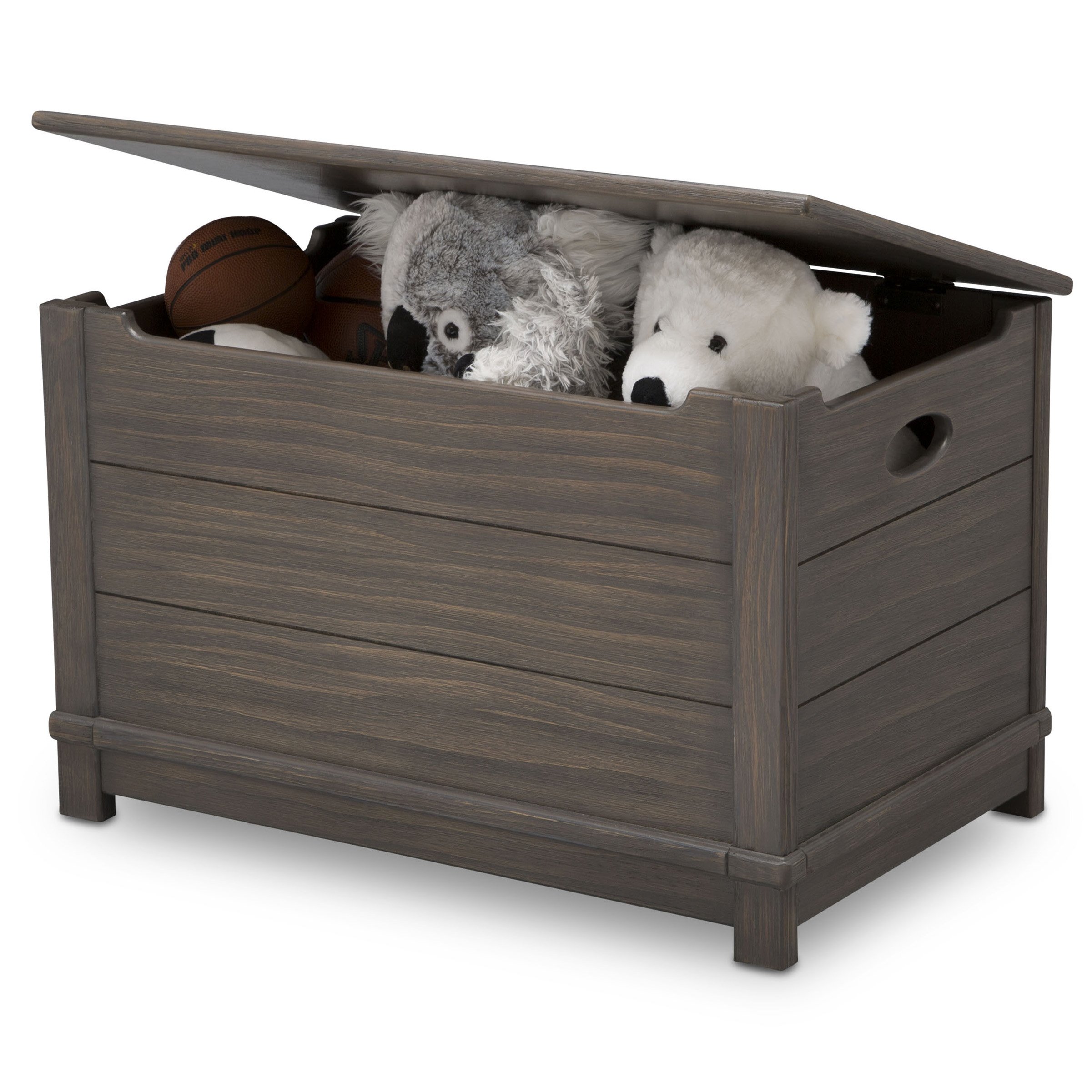 Delta Children Monterey Farmhouse Hope Chest Toy Box, Rustic Grey on