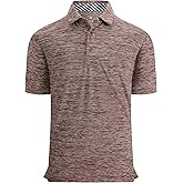 Alex Vando Mens Golf Shirt Moisture Wicking Quick-Dry Short Sleeve Casual Polo Shirts for Men