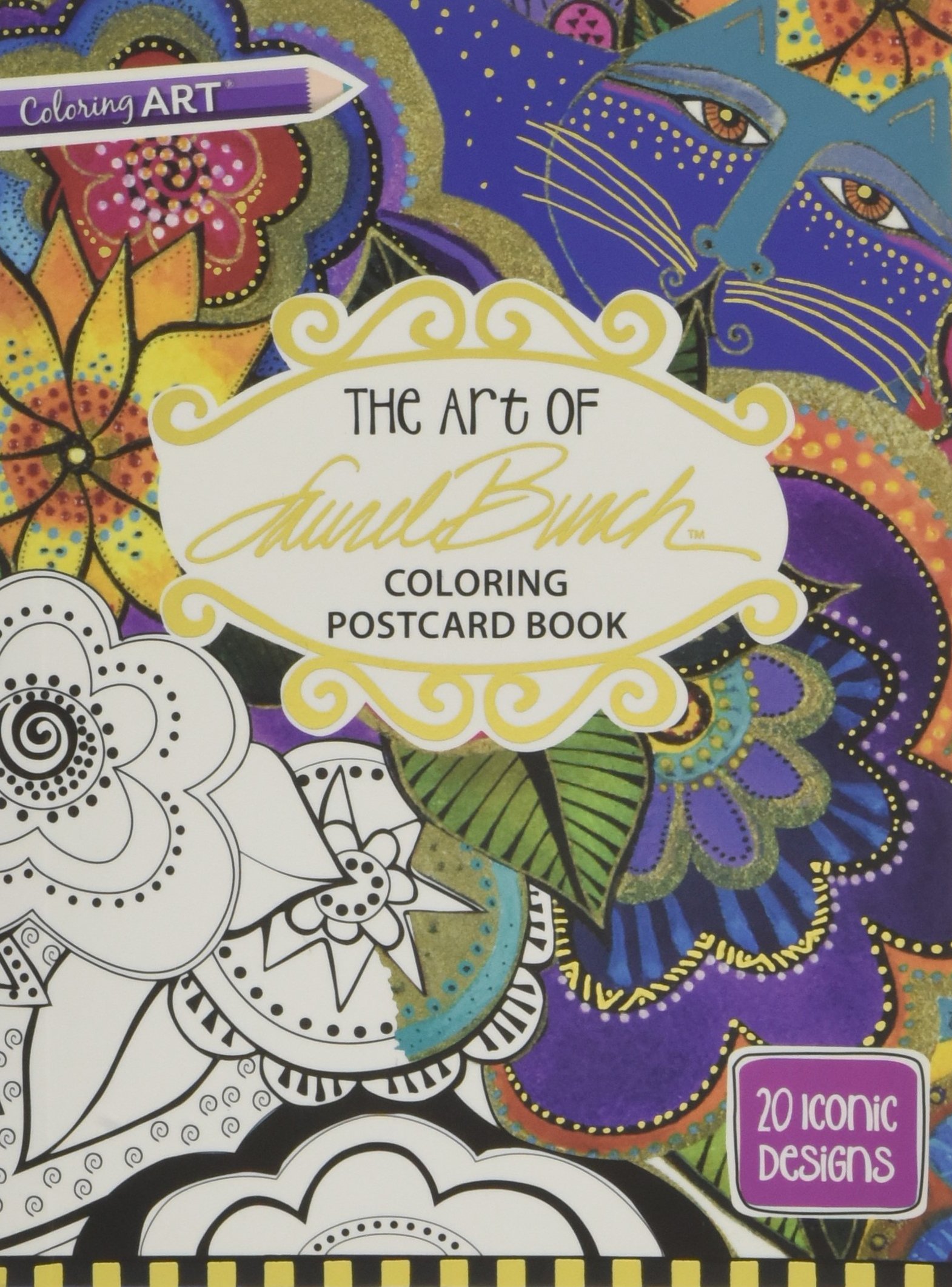 Amazon Com The Art Of Laurel Burch Coloring Postcard Book