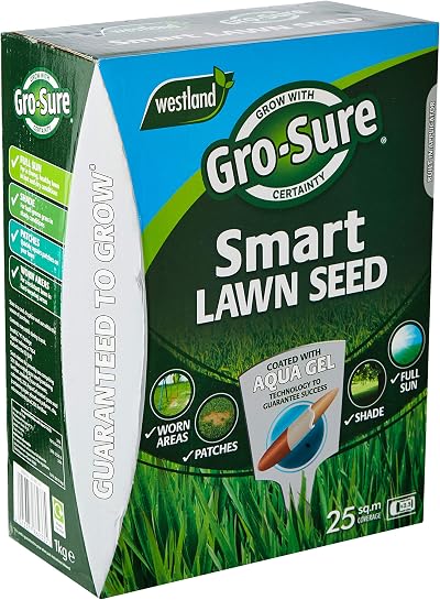 Gro-Sure Aqua Gel Coated Smart Grass Lawn Seed 25 m2 1 kg