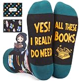 Zmart Book Lovers Gifts for Women - Reading Socks for Adults, Book Reader Gift for Bookworms