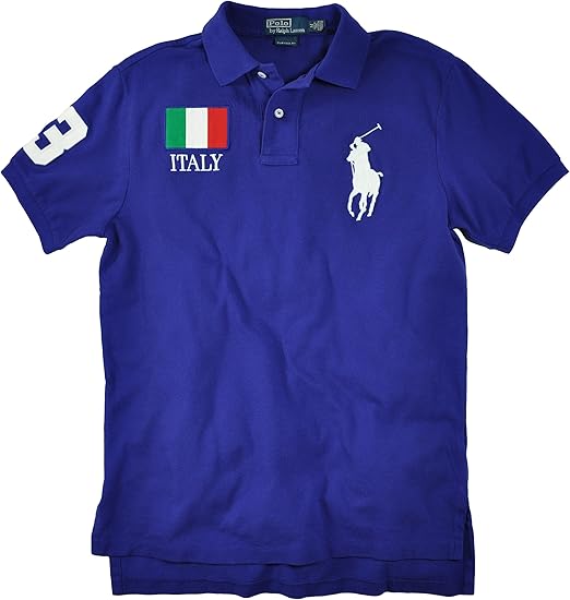 POLO RALPH LAUREN CustomFit Country Flag Polo Shirt, Italy (Medium