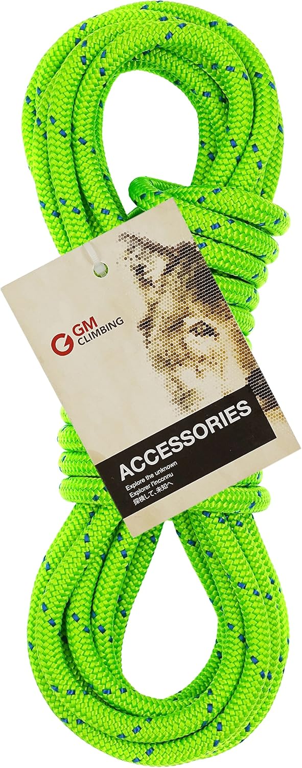 GM CLIMBING 6mm Accessory Cord Rope Double Braid Black Pre Cut CE : Sports & Outdoors