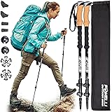 Foxelli Carbon Fiber Trekking Poles – Lightweight