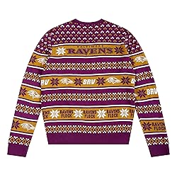 FOCO Standard NFL Big Logo Ugly Sweater, Team Color