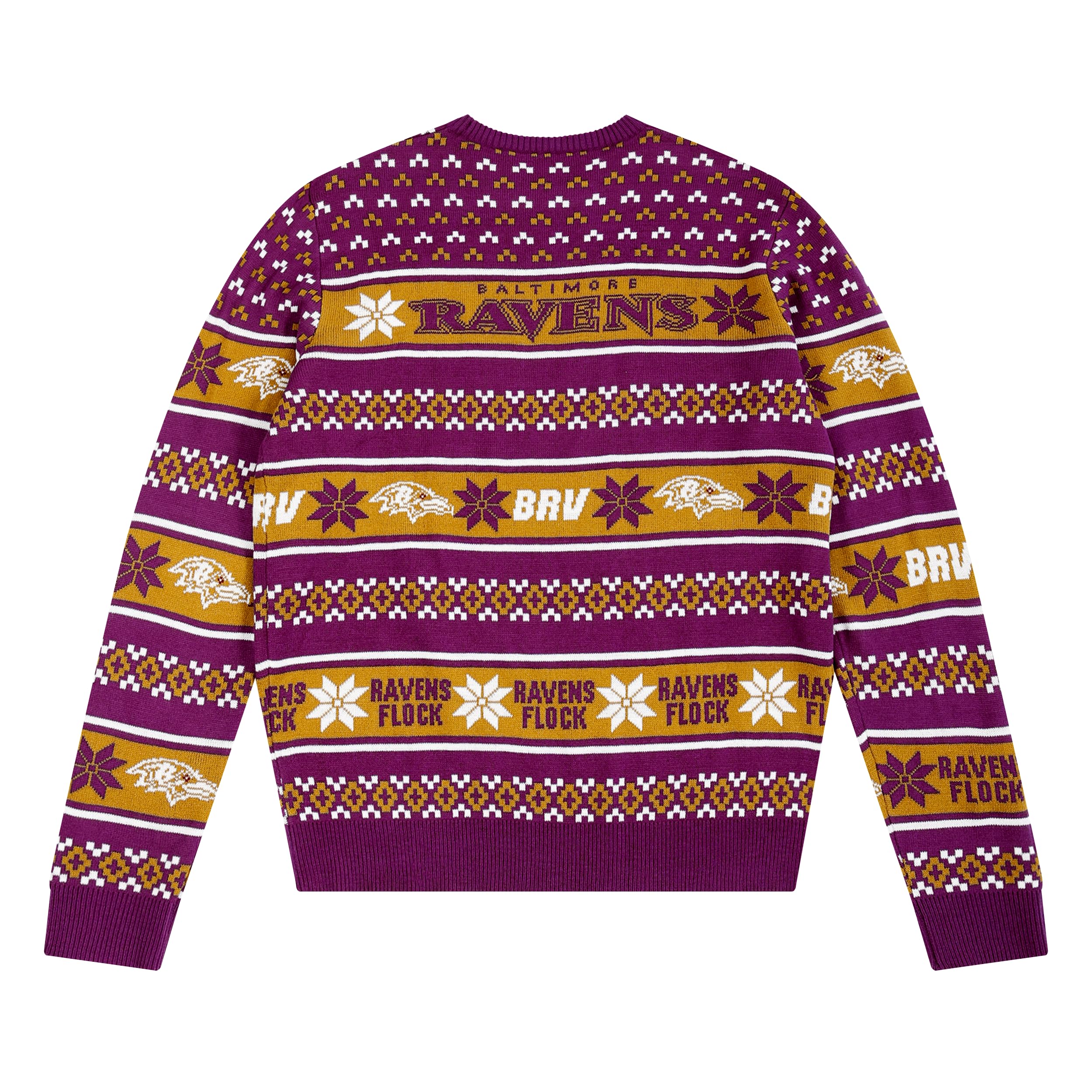 FOCO Standard NFL Big Logo Ugly Sweater, Team Color