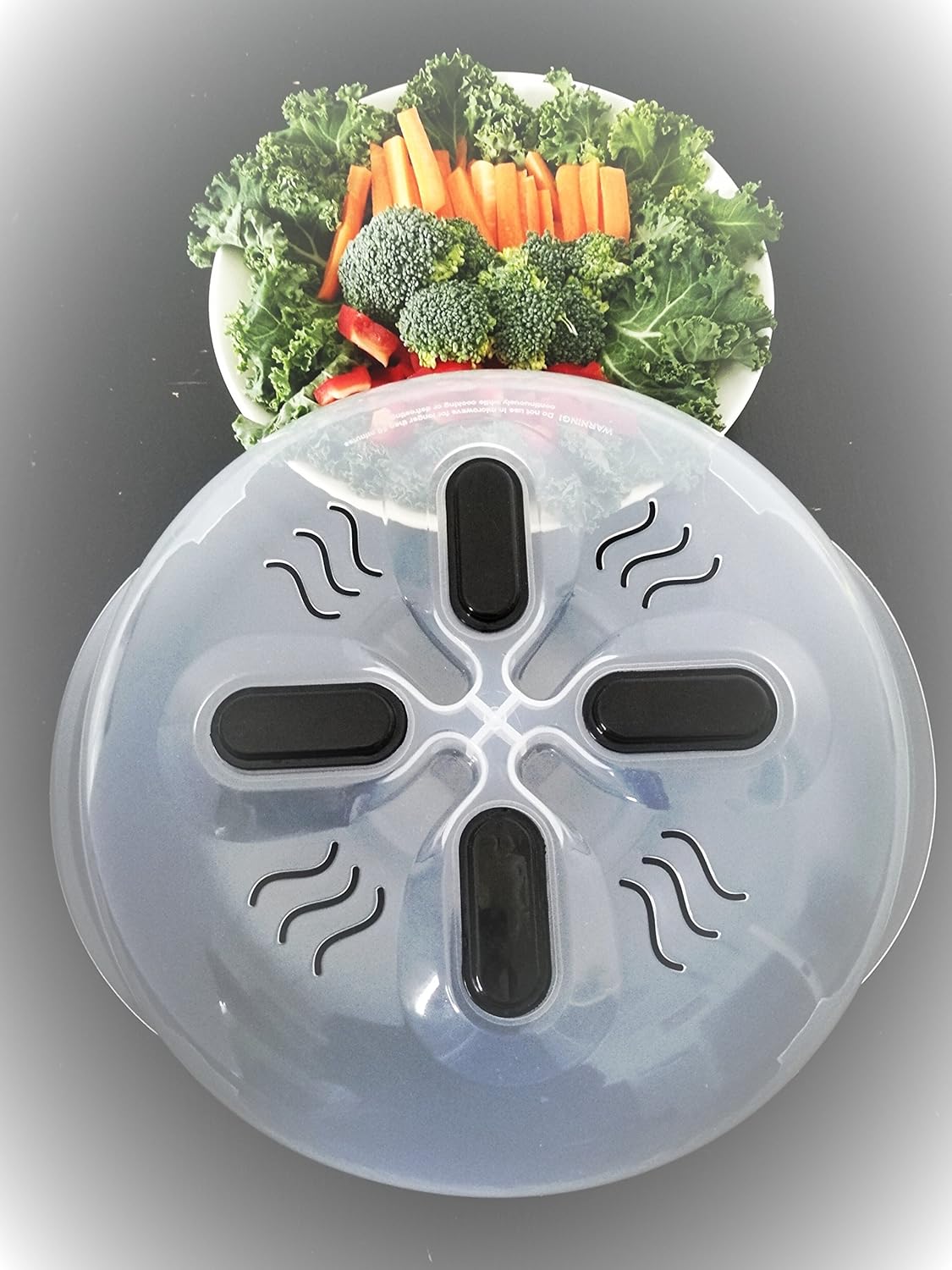 Microwave Cover, Magnetic Microwave Splatter Cover to Prevent Food Splatter & Keep Your Oven Clean & Tidy, BPA Free Food Grade Microwave Oven Lid with Steam Vents, 11.2 X 3.5 Inches