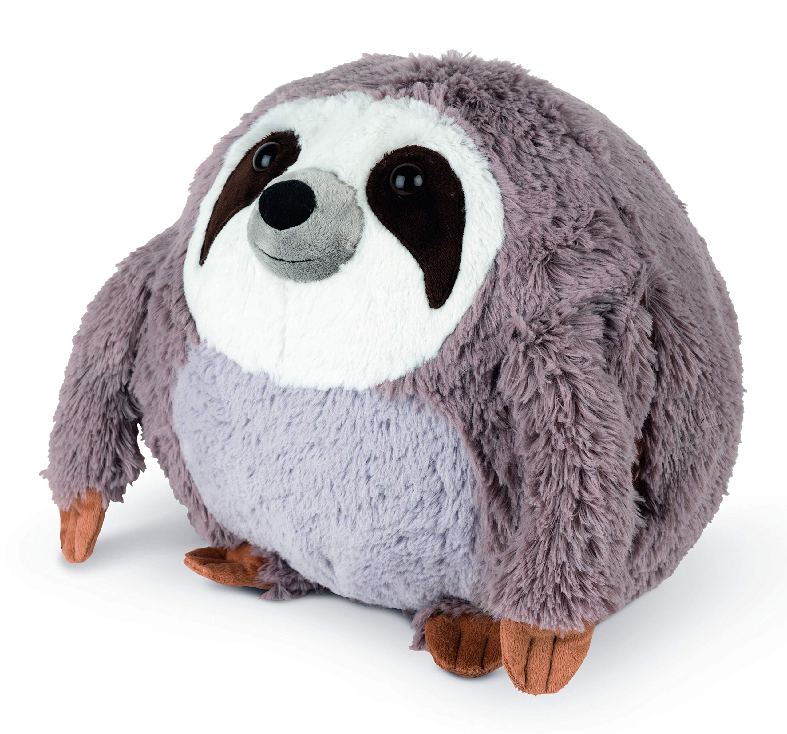 COZY NOXXIEZ Plush Hand Warmer Toys - Safari Animals - Childrens Cute Pillows, Fluffy Soft Plushies, Reusable Animal Cushion Presents for Girls, Boys, Babies (Sloth)