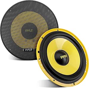 2Way Custom Component Speaker System 6.5&rdquo; 400 Watt Component with Electroplated Plastic Basket, Butyl Rubber Surround &amp; 40 Oz Magnet Structure Wire Installation Hardware Set Included Pyle PLG6C