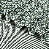 Hillsuren Block Print Quilted Basil Green Throw Reversible Blanket 60 x 90 Inches Cotton Quilt Cotton Bed Cover for Couch and Bed