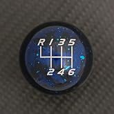 Billetworkz Cosmic Space Shift Knob Compatible with 6 Speed Ford Mustang GT 2015-25, Cosmic Blue