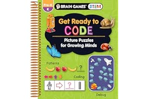 Brain Games STEM - Get Ready to Code: Picture Puzzles for Growing Minds (Workbook for Kids 3 to 6)