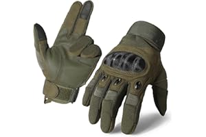 MVPTOO Motorcycle Tactical Gloves for Men - Touchscreen, Hard Shell & Palm Padding for Airsoft Paintball Hunting Hiking Camping Climbing Sports Cycling Gloves