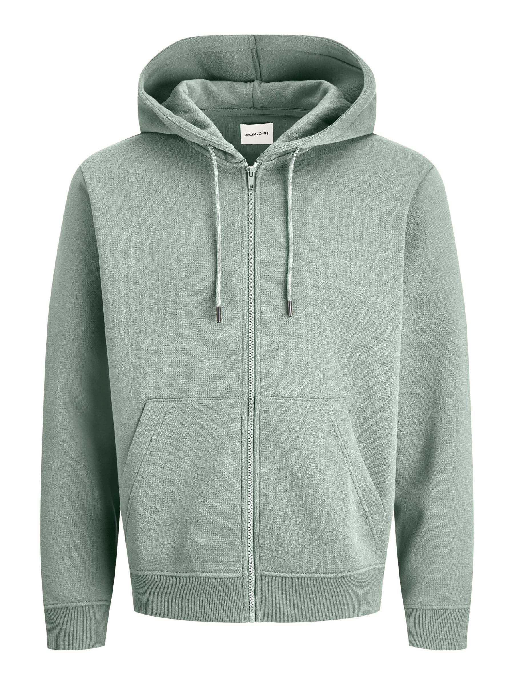 JACK & JONES Male Kapuzenpullover mit Reißverschluss Einfarbig Kapuzenpullover mit Reißverschluss 9