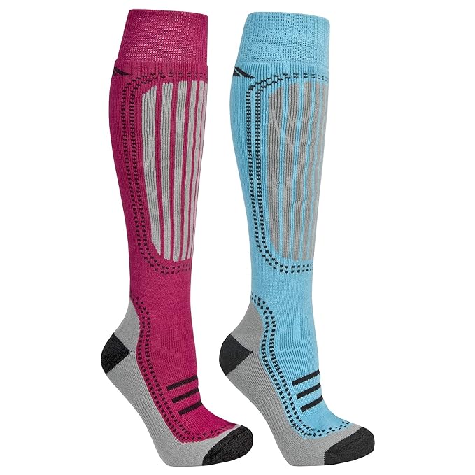 Trespass Janus Thermal Winter Ski Socks 2 Pairs (S/M) Amazon.co.uk