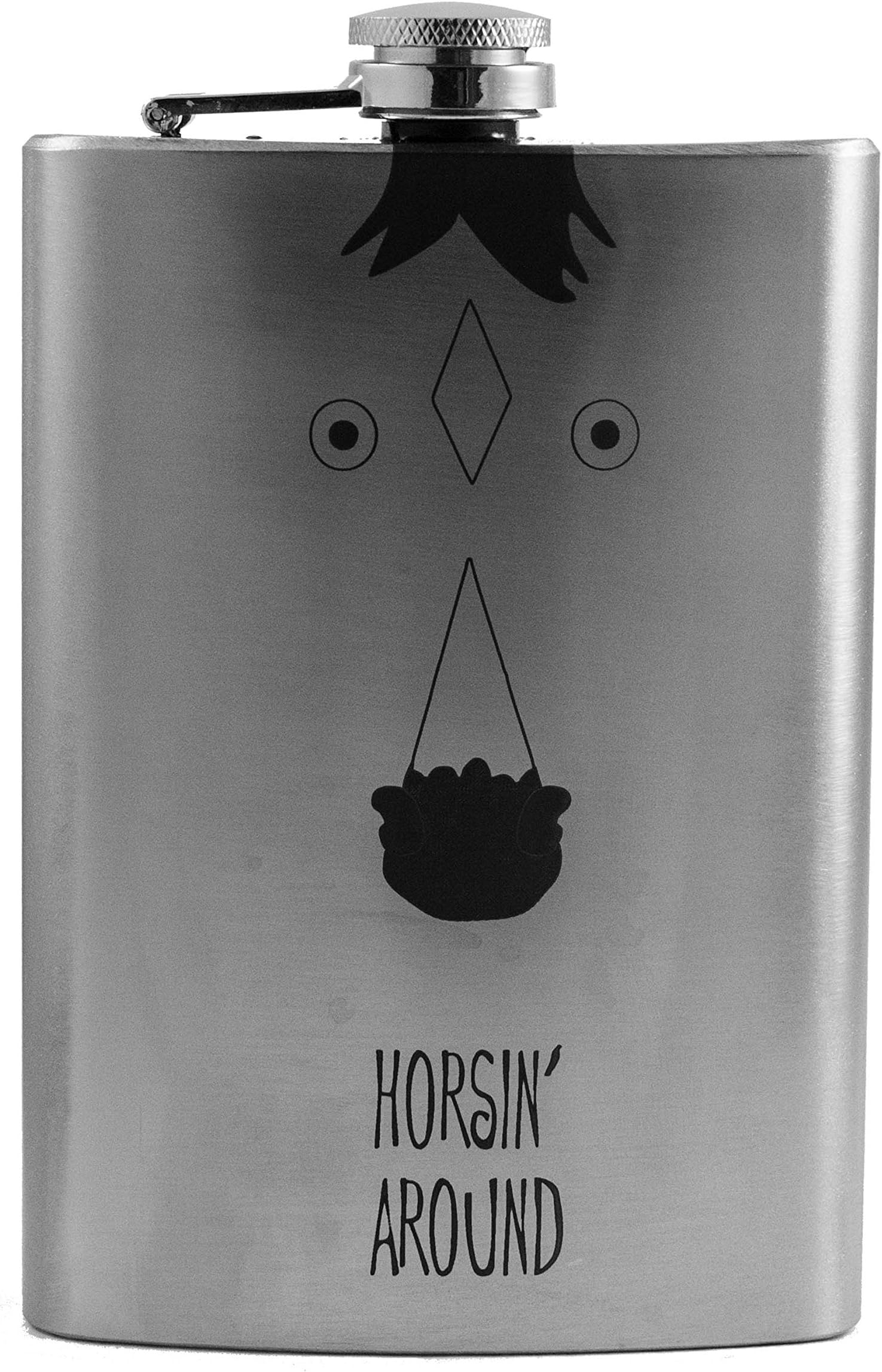 8oz Horsin Around Flask L1