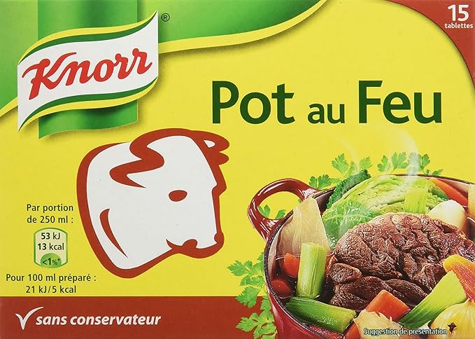Knorr Bouillon Pot Au Feu 15 Cubes 150 G Lot De 4 Groupe France Amazon Fr Epicerie