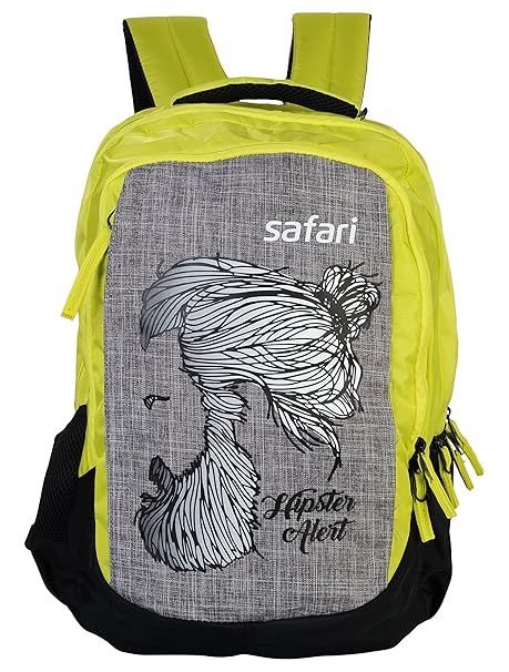 safari 35 liters lime green laptop backpack hipster lime1