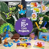 Imagimake 5-in-1 Craft Kit 15+ Mess-Free Activities for Kids 5+ view 2