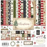 Carta Bella Christmas Collection, 12x12 Double Sided Paper and Sticker Kit | Craft Supplies for Scrapbooking, Card Making, Journaling, Handmade Gifts and Custom Holiday Decor, Christmas