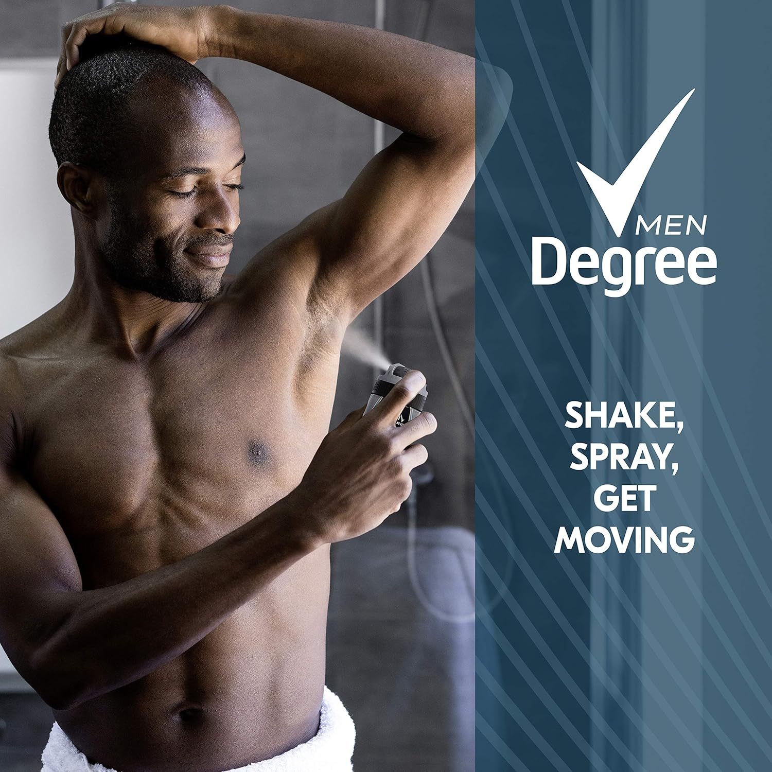 Degree Men Antiperspirant Deodorant Dry Spray Cool Rush With MotionSense for 48 Hour Sweat and Odor Protection 3.8 oz, 3 Count : Beauty