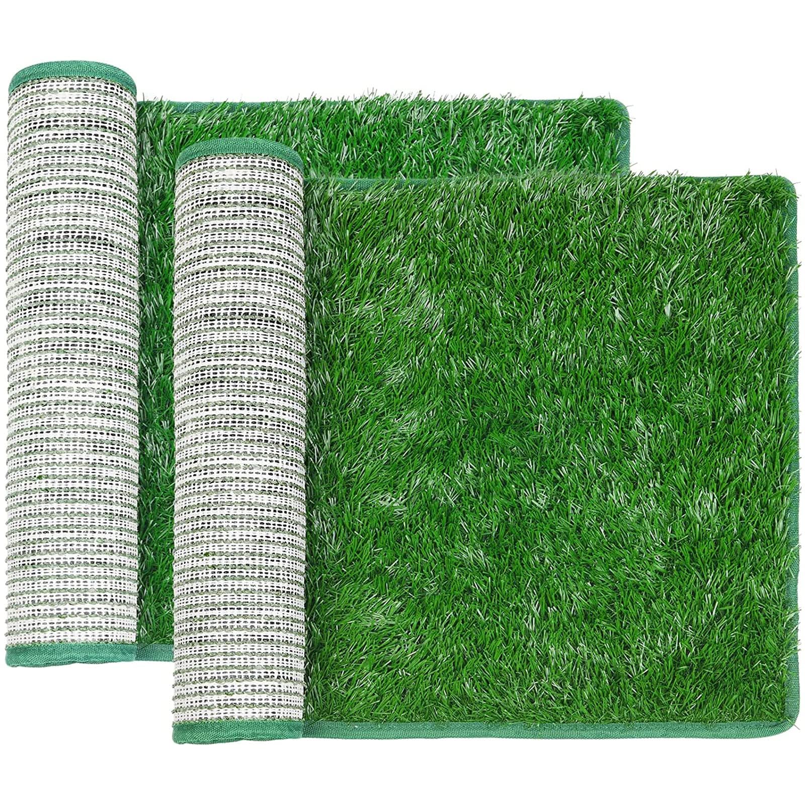 LOOBANI Dog Grass Pee Pads, Artificial Dog Grass Pads for Potty Tray