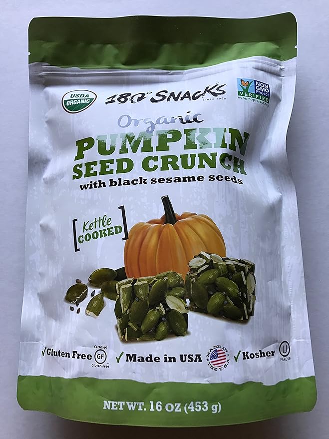 Organic Pumpkin Seed Crunch with Black Sesame Seeds Grocery & Gourmet Food