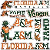 Desert Cactus Florida A&M University Sticker FAMU Rattlers Vinyl Decals Laptop Water Bottle Car Scrapbook Sheet T2 (Type 2)