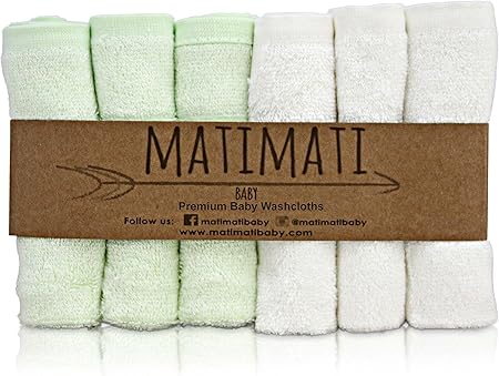 bamboo baby washcloths hypoallergenic 2 layer ultra soft absorbent bamboo towel