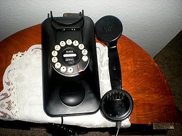 Amazon Com Pottery Barn Pb Grand Wall Phone Black Vintage Style