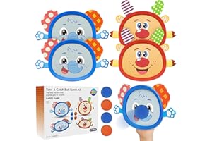 Hony Kids Toys Toss and Catch Game Set, Beach Pool Outdoor Toys for Kids Ages 4-8, Outside Yard Games for 3 4 5 6 7 8 Year Old Boys Girls B-Day Party Favors