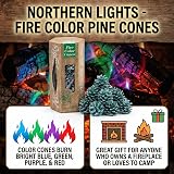 Winter Woods Northern Lights Colour Fire Cones for Real-Flame Fires view 3