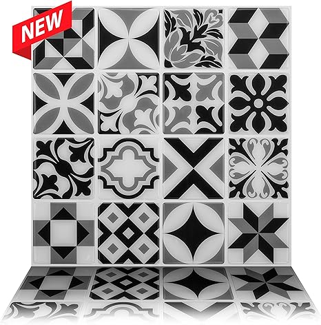 Amazon.de: Tic Tac Tiles Anti-schimmel-peel and stick wand-fliese in