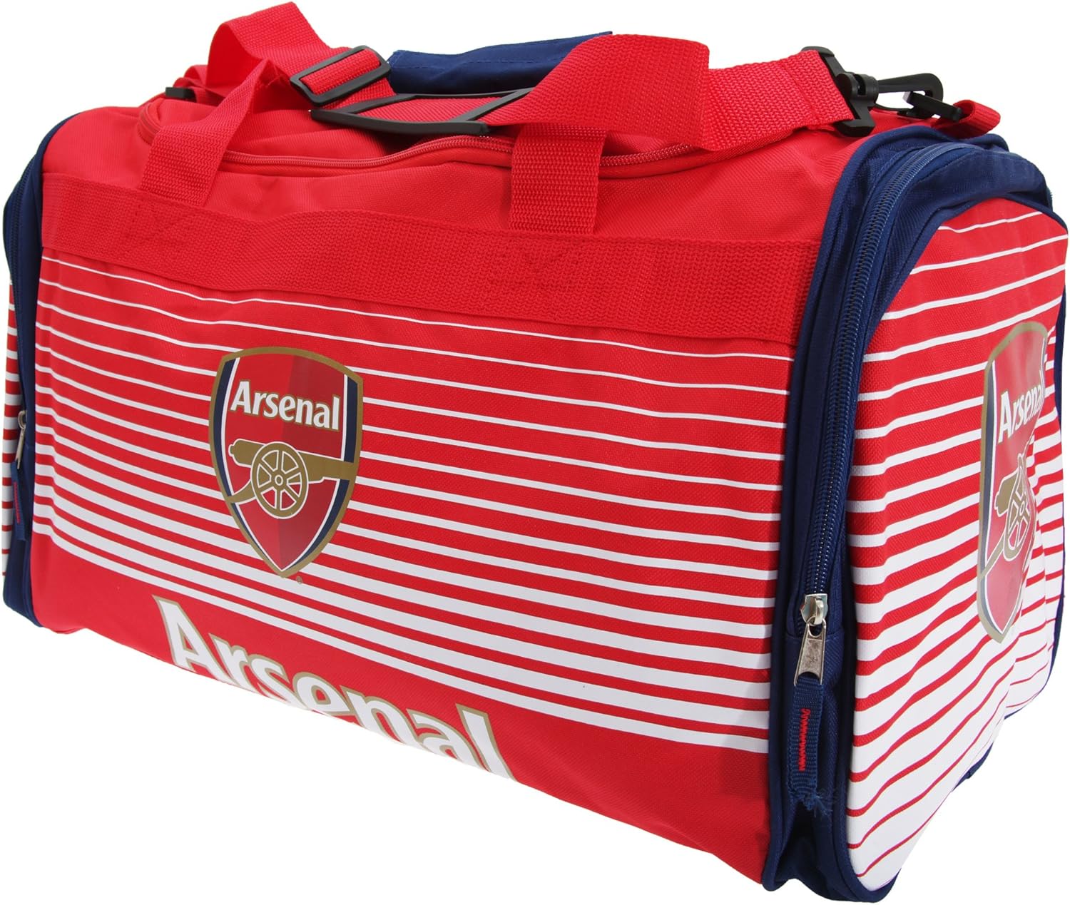 Arsenal FC Football Holdall Bag Team Luggage Red White Fade Design