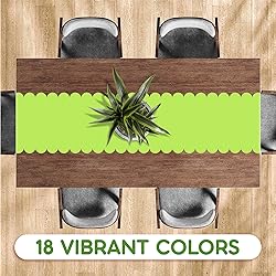 Lime Green Scallop Table Runner