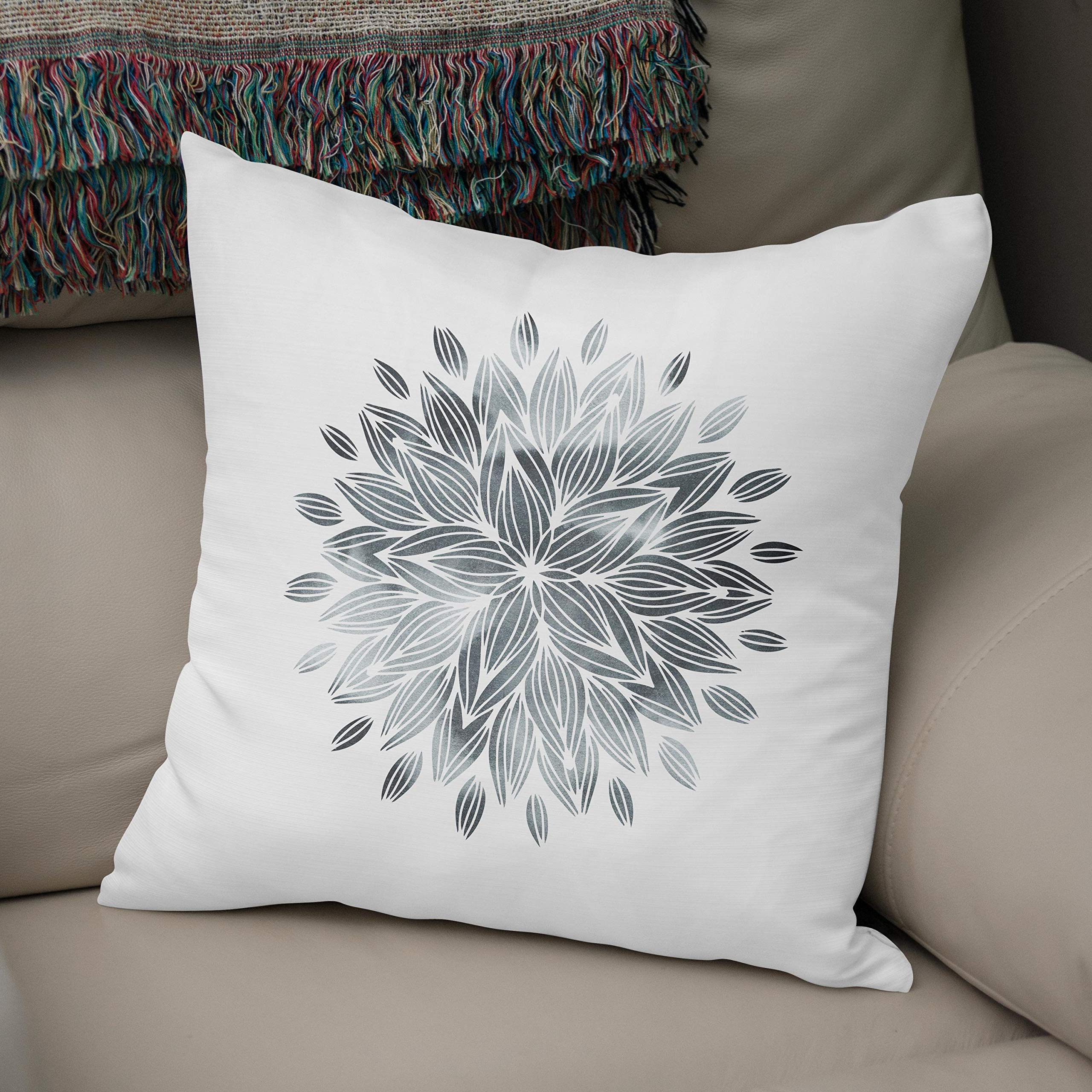 Bonamaison, Decorative Cushion Cover - 50% Cotton 50% Polyester - 43x43cm - Designed and Manufactured in Turkey