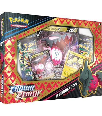 Amazon.com: Pokemon TCG: SAS 12.5 Crown Zenith Regieleki V Box