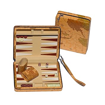 Tan Map Style Travel Backgammon
