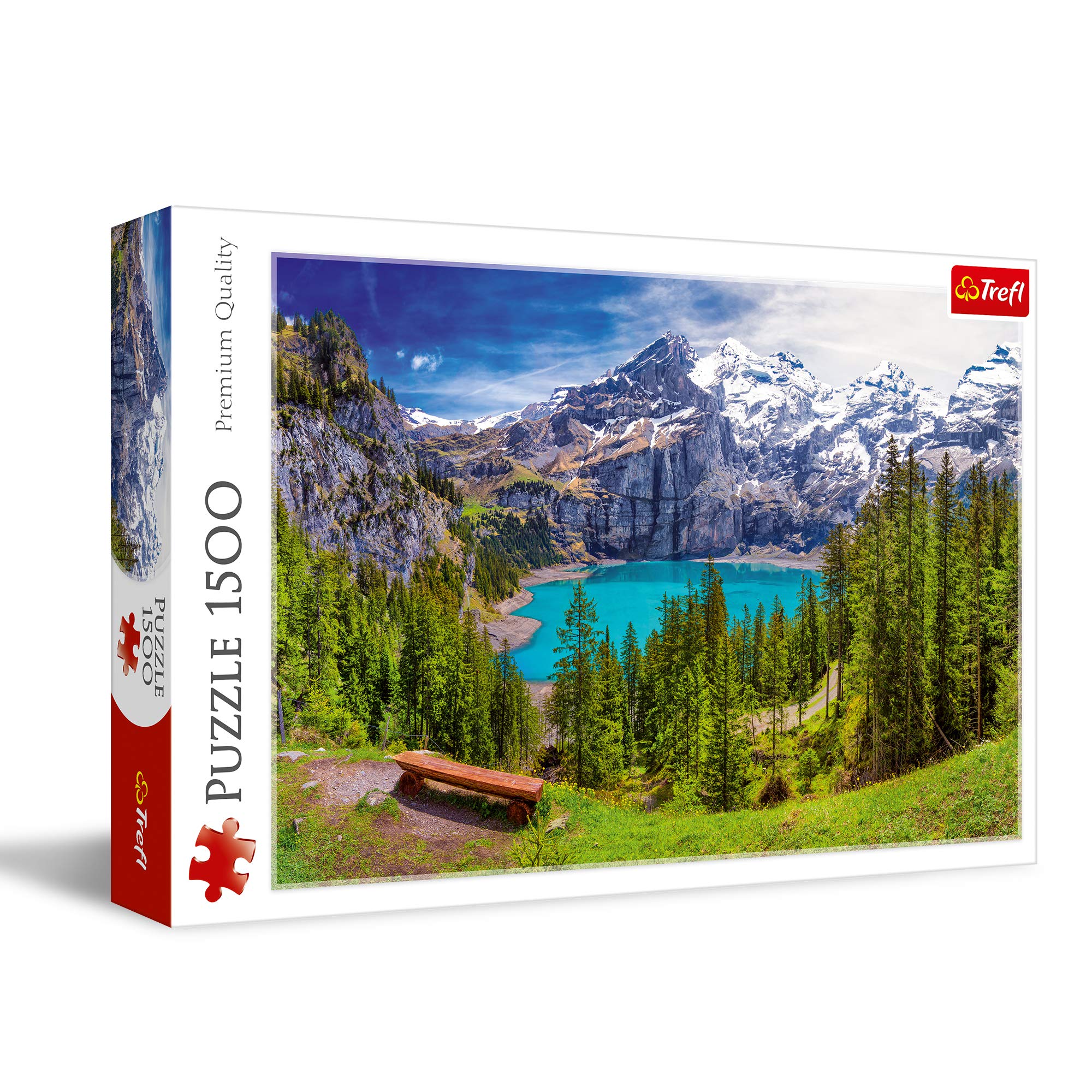 Trefl 916 26166 Oeschinensee, Alpen, Schweiz EA 1500 pieces, premium quality, for adults and children aged 12 and over 1500pcs Lake Oeschinen Switzerland, Coloured