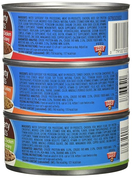 9LIVES GRAVY FAVORITES WET CAT FOOD VARIETY PACK, 5.5 OUNCE CAN (PACK OF 12)
