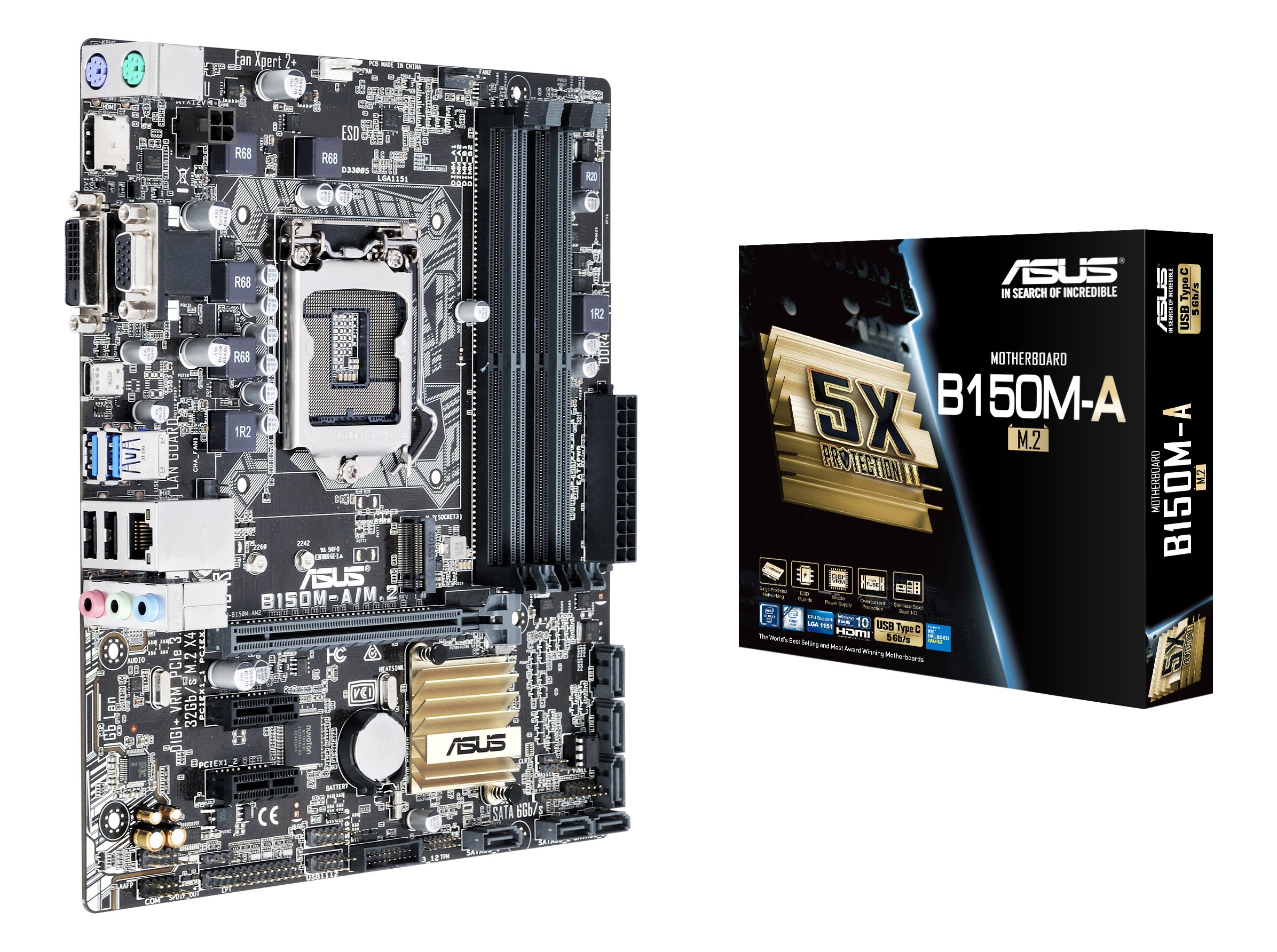 ASUS B150M-A/M.2 LGA1151 DDR4 M.2 HDMI DVI USB3.0