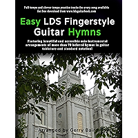 Easy LDS Fingerstyle Guitar Hymns book cover