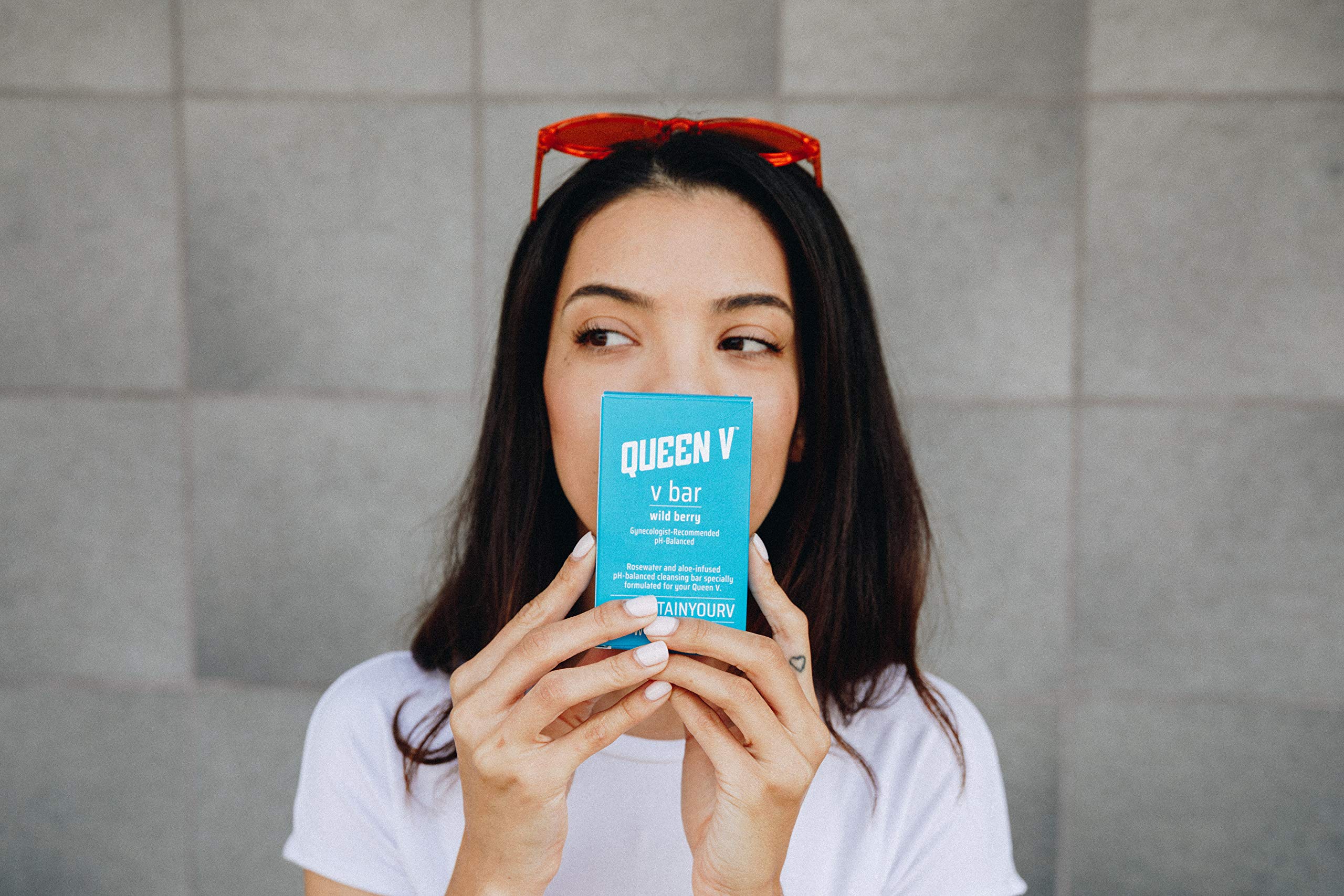 Queen V Wild Berry V Bar Soap for Women All Natural Rosewater, Aloe