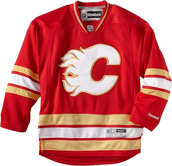 NHL Calgary Flames Premier Jersey, Red, Large Sports Fan