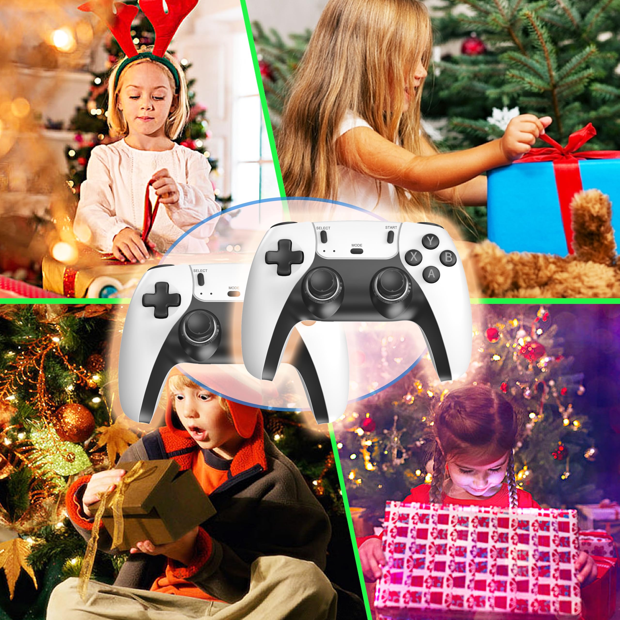 Retro Gaming Console, Plug and Play Video Game Console Built in 40000+ Games,28 Classic Emulators, 4K High Definition HDMI Output for TV with Dual Controllers